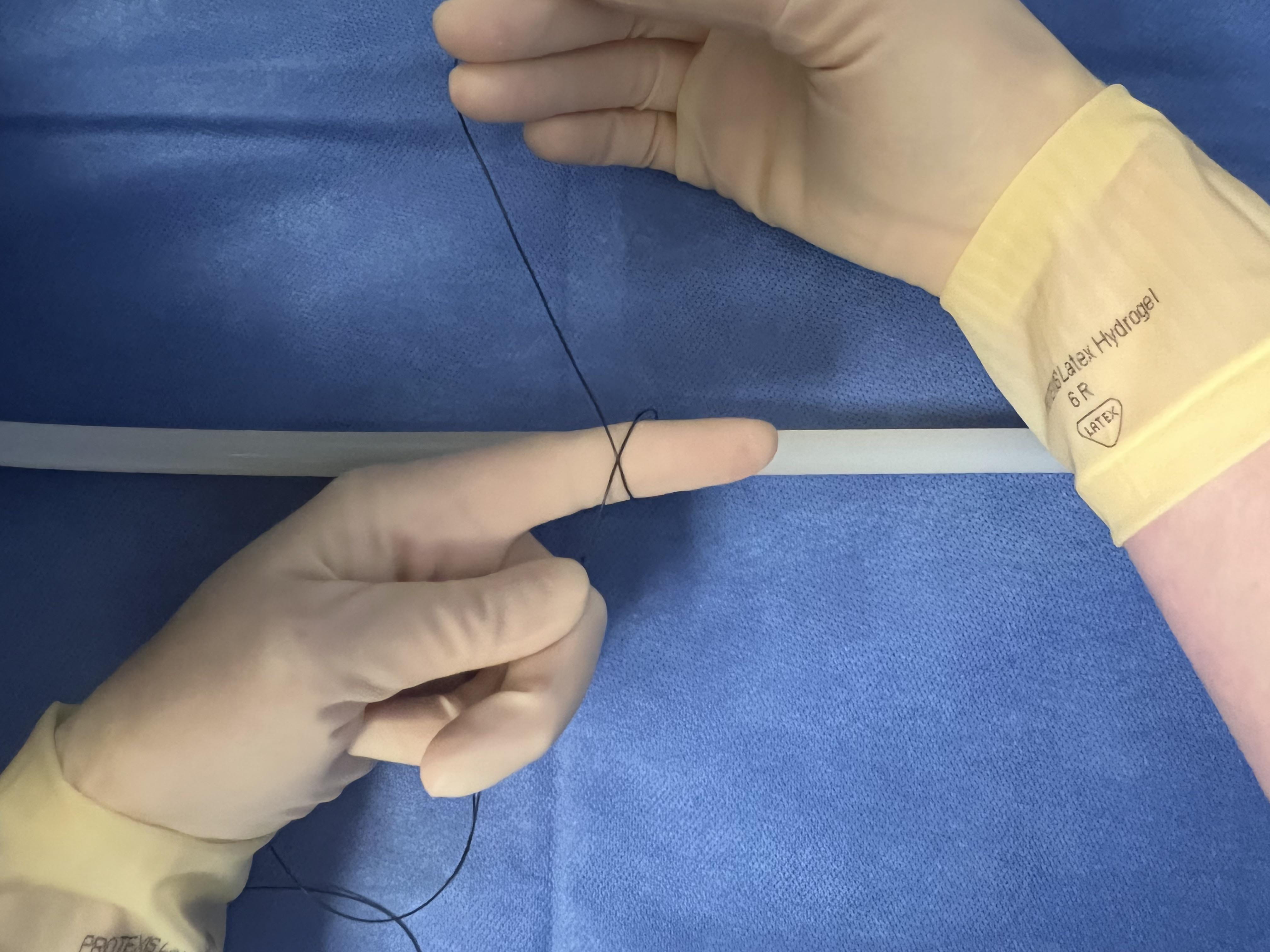 strangle knot suture figure 3b