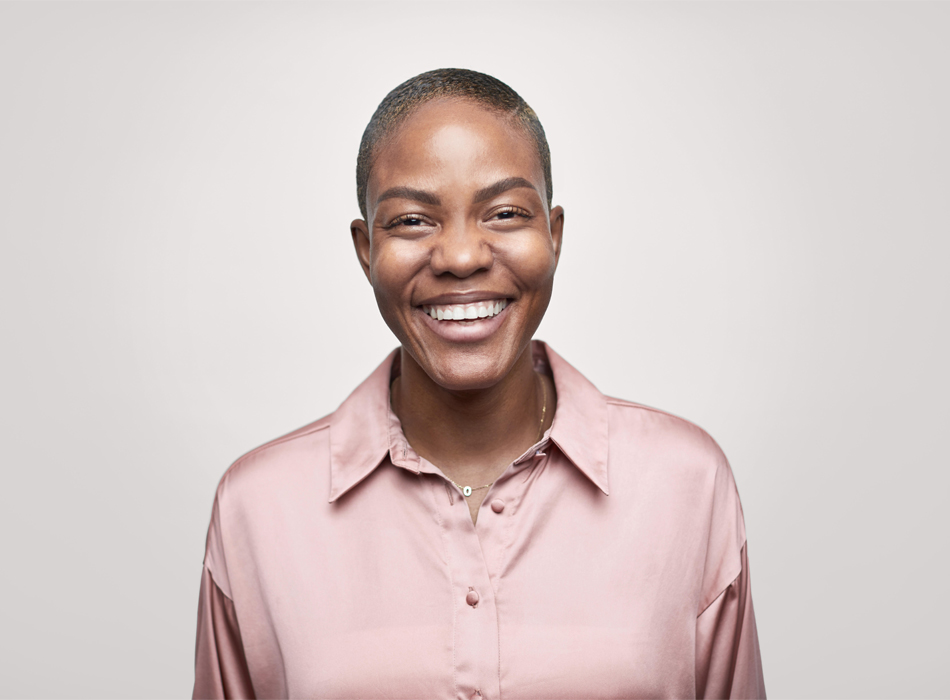 person smiling