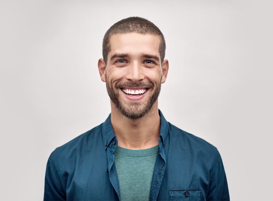 man smiling