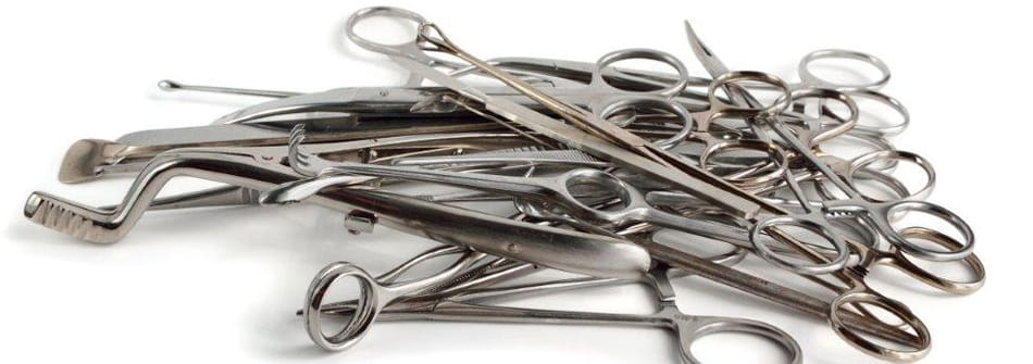 surgical instrument pile