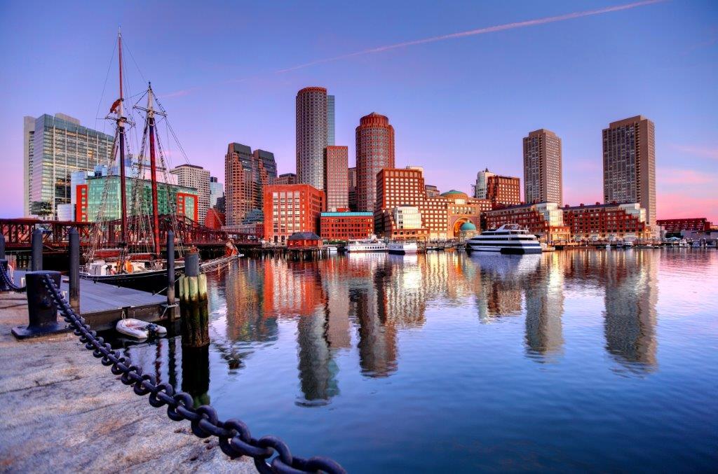 Boston Pier Night Image